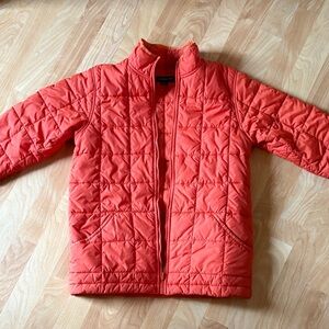 Lands' End Kids Quilted Puffer Jacket - Orange Large